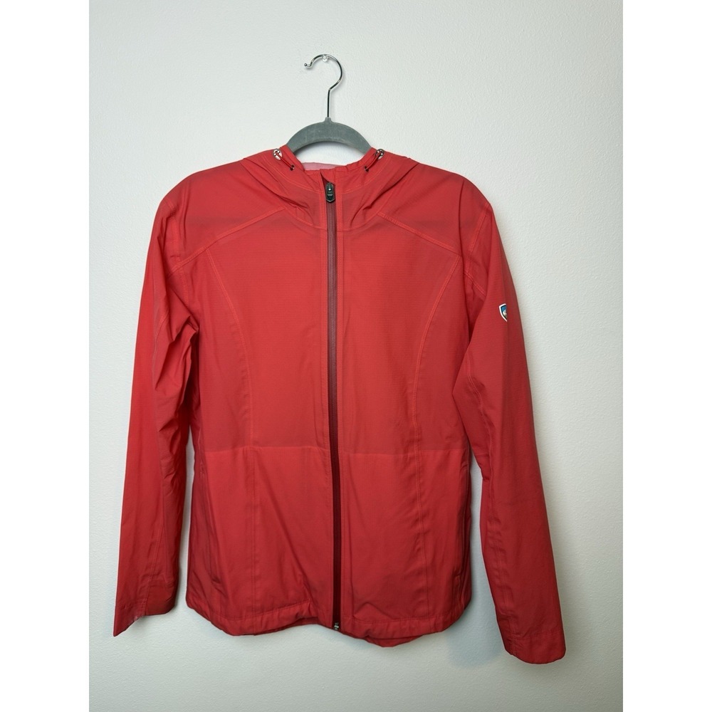 Kuhl‎ Projekt Nylon Rain Jacket Coral Red size Large Womens